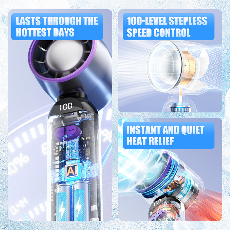 ⏳LAST DAY SALE 50% OFF👍🔥Portable Handheld Turbo Fan💨