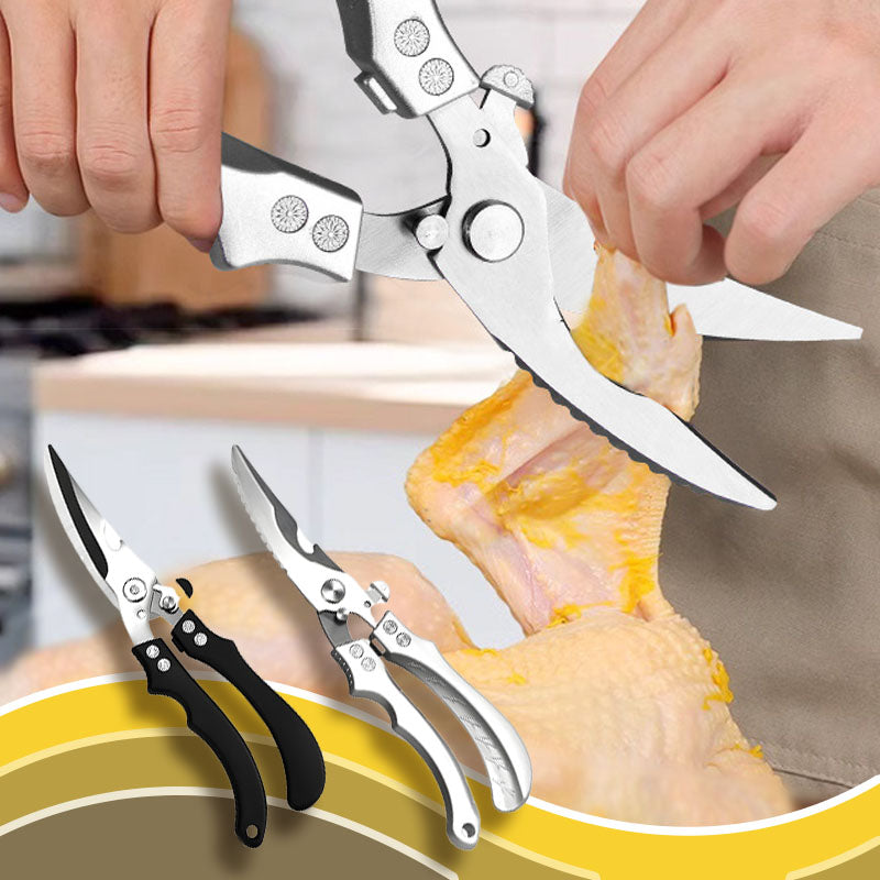 🔥 2026Hot Sale 🔥Safe Multi-Functional Stainless Steel Kitchen Scissors