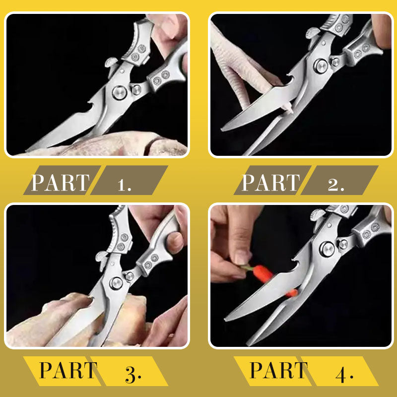 🔥 2026Hot Sale 🔥Safe Multi-Functional Stainless Steel Kitchen Scissors