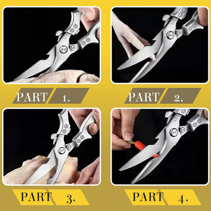 🔥 2026Hot Sale 🔥Safe Multi-Functional Stainless Steel Kitchen Scissors