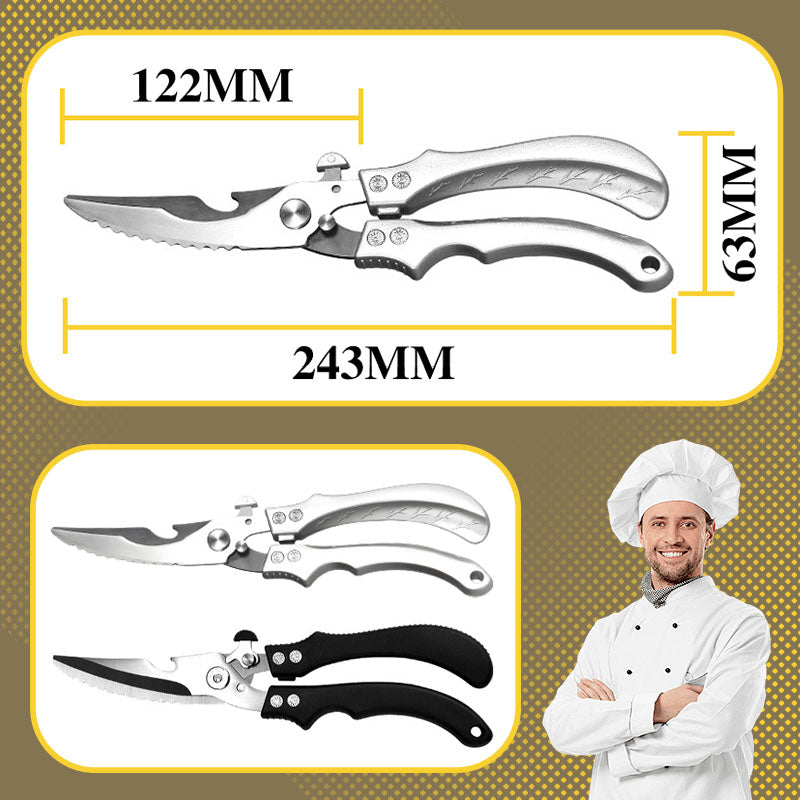 🔥 2026Hot Sale 🔥Safe Multi-Functional Stainless Steel Kitchen Scissors
