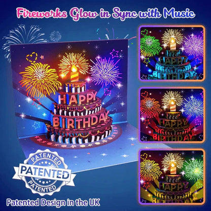 🔥LSAT DAY SALE 70% OFF!!🎉3D Pop Up Musical Birthday Card with Lights & Song🎵🎂
