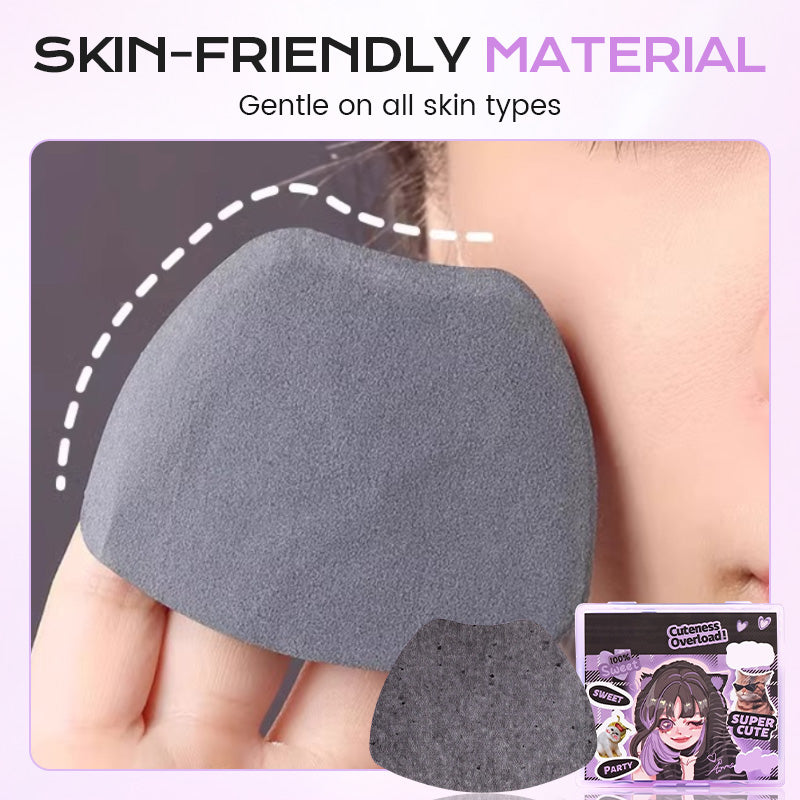Oil-Absorbing Paper with Powder Puff