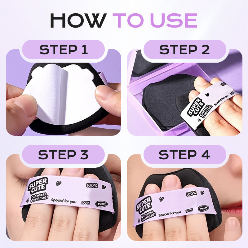 Oil-Absorbing Paper with Powder Puff