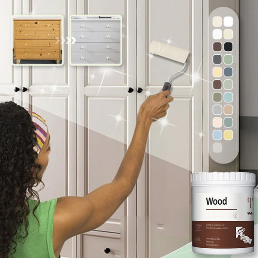🪚 50% OFF! 🌿 WATER-BASED FURNITURE PAINT - Odorless & Eco-Friendly, Easy Application with No Sanding Required, Perfect for Wood Renovation 🎨🛋️