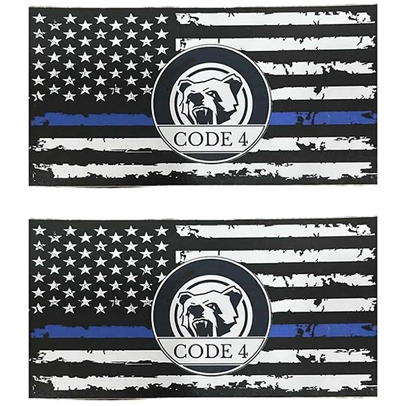 💥5PCS Thin Blue Line Sticker-Code 4