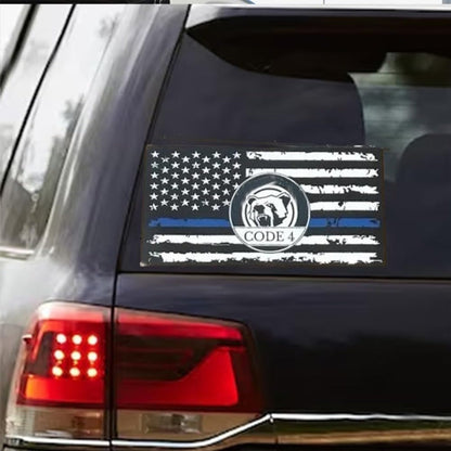 💥5PCS Thin Blue Line Sticker-Code 4