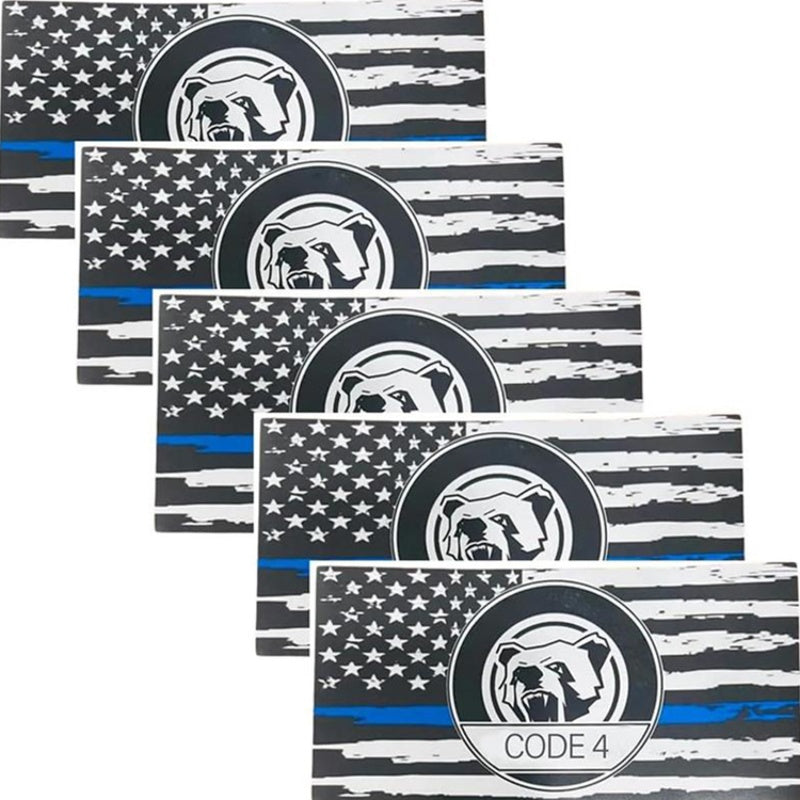 💥5PCS Thin Blue Line Sticker-Code 4
