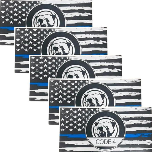 💥5PCS Thin Blue Line Sticker-Code 4
