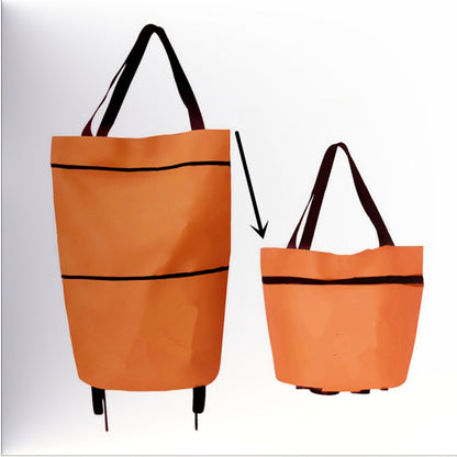 🔥🔥Last Day Promotion Only £11.99 ‼️🛒2-in-1 Foldable Shopping Cart✨Portable Lightweight Grocery Trolley