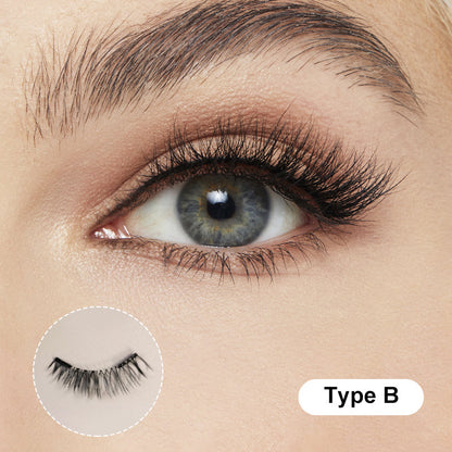 Natural Reusable Magnetic Eyelashes with Case Kit