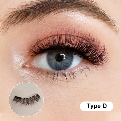 Natural Reusable Magnetic Eyelashes with Case Kit