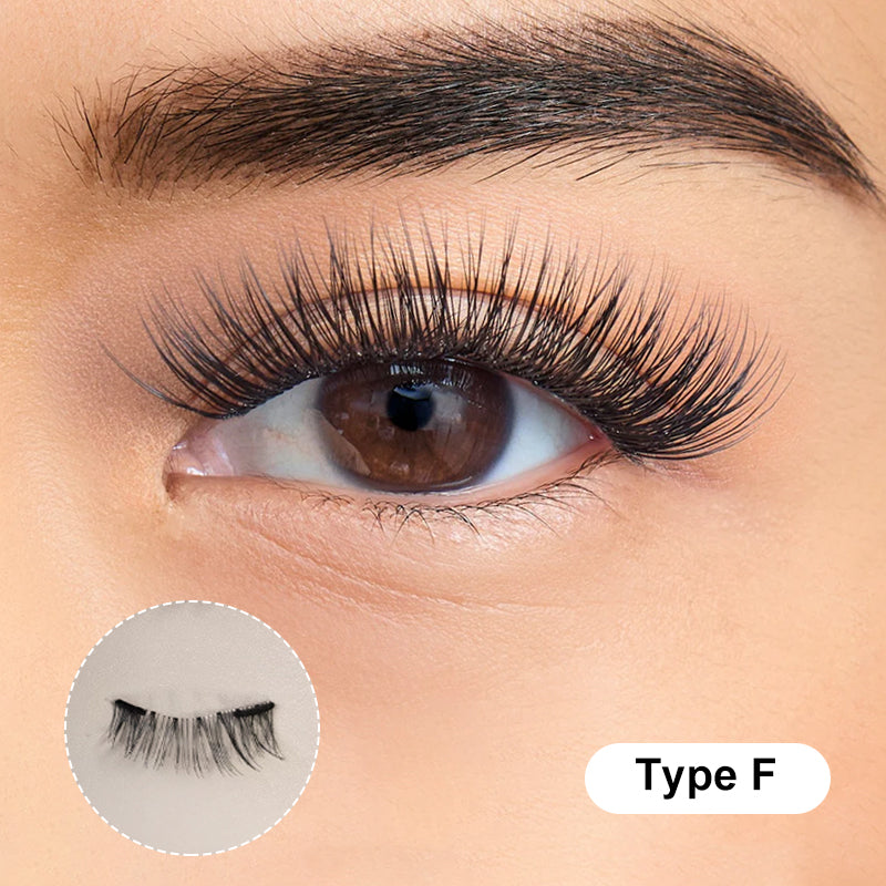 Natural Reusable Magnetic Eyelashes with Case Kit