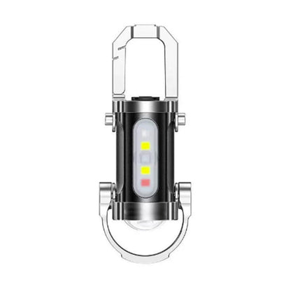 🥳2026 HOT SALE🥳💞50K+ SOLD! 🔦💡 50% OFF! Keychain Flashlight – LED+COB dual light, 7 modes for every need. Ultra-light 29g – clip it on your keys or jacket. Never be caught in the dark again – safe walks, every time! 🚶✅