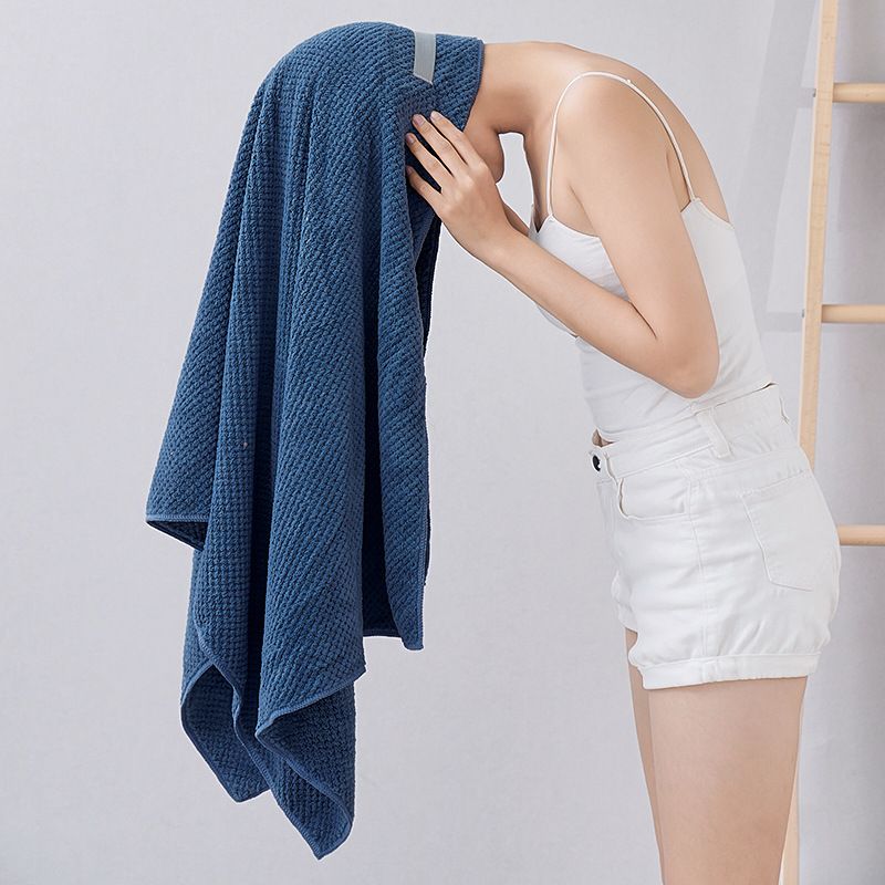 Super absorbent coral fleece hair towel 60*100cm