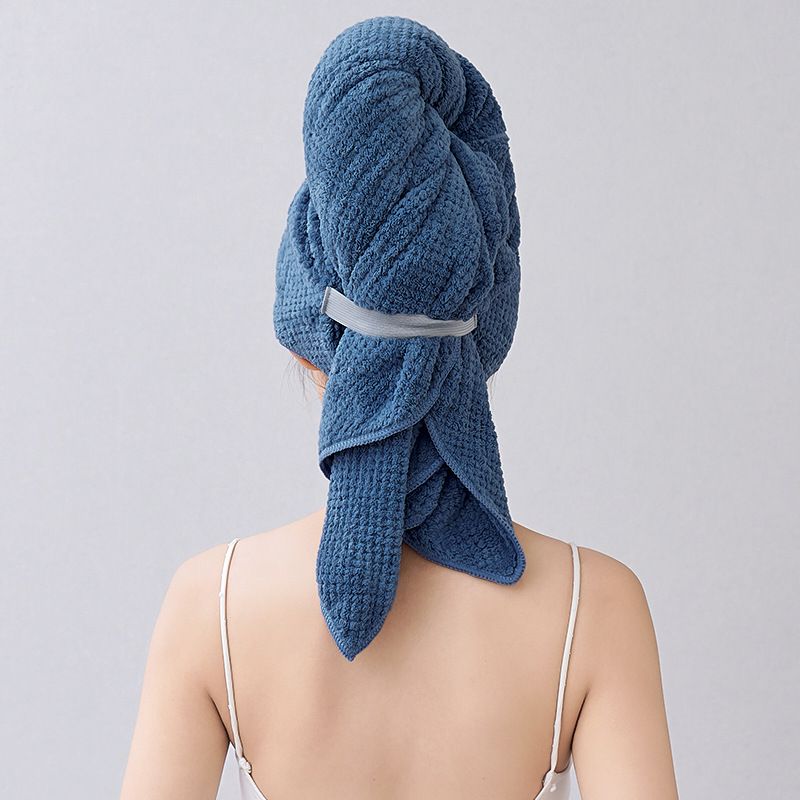 Super absorbent coral fleece hair towel 60*100cm