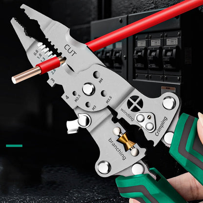 Multi-Function Foldable Wire Stripper with Voltage Tester