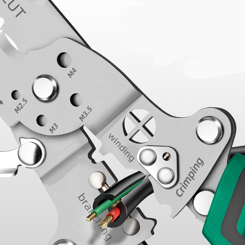 Multi-Function Foldable Wire Stripper with Voltage Tester