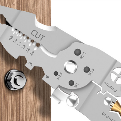 Multi-Function Foldable Wire Stripper with Voltage Tester