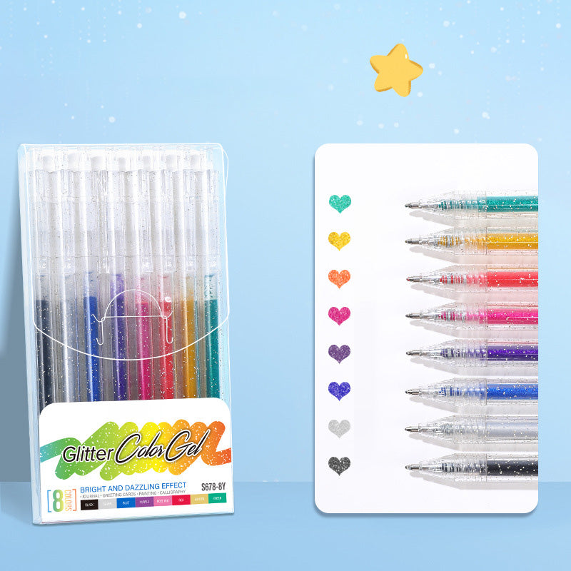 ✨LAST DAY SALE ONLY ￡6.99!!⚡50K+ SOLD!🎁Glitter Gel Pen Set
