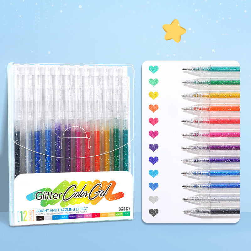 ✨LAST DAY SALE ONLY ￡6.99!!⚡50K+ SOLD!🎁Glitter Gel Pen Set