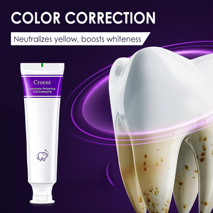 🎁 Brighten Your Teeth & Save More – Limited Deal! 🔥Lysozyme Brightening Stain-Removing Toothpaste