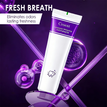 🎁 Brighten Your Teeth & Save More – Limited Deal! 🔥Lysozyme Brightening Stain-Removing Toothpaste