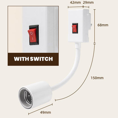 🚨 Flash Sale⚡Ends in 3 hours! ⏰⏰【High Power Bath Light Socket with Switch】✨