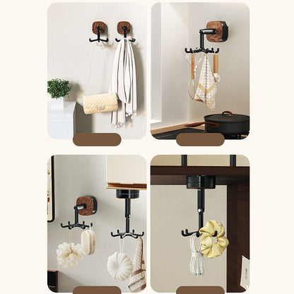 360° Rotating Duty Hooks Kitchen Utensil Holder