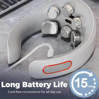 Electric Pulse Heated Neck Massager For Pain Relief