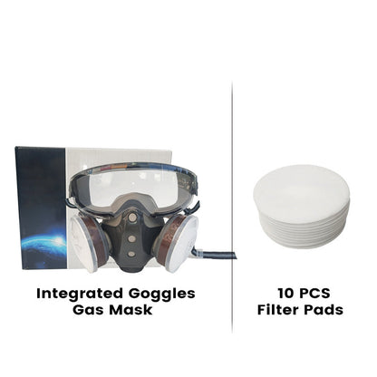 Activated Carbon Anti-Dust Double Tank Gas Mask