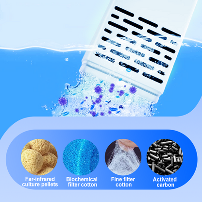 🔥Limited-time offer-Fish Tank 3-in-1 Filter - Filtration, Oxygenation & Water Pumping