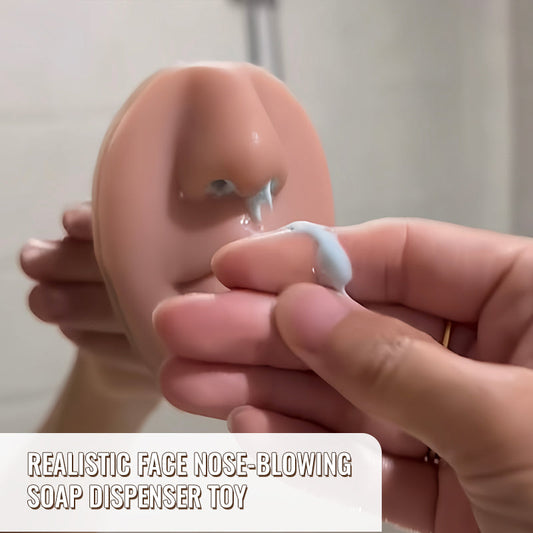 Realistic Face Nose-Blowing Soap Dispenser Toy
