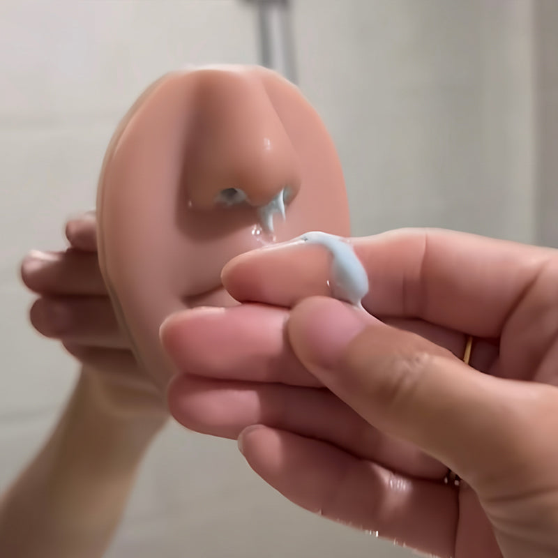 Realistic Face Nose-Blowing Soap Dispenser Toy