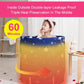 Heated foldable bathtub for home use