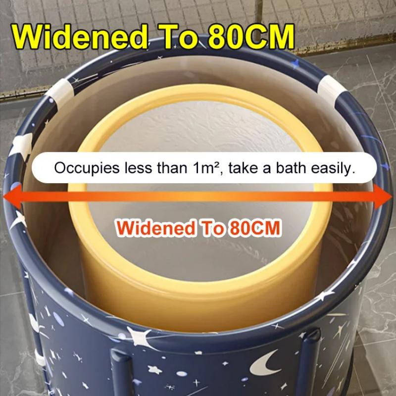Heated foldable bathtub for home use