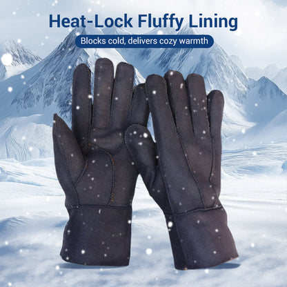Warm Soft Lined Gloves With Extended Cuff