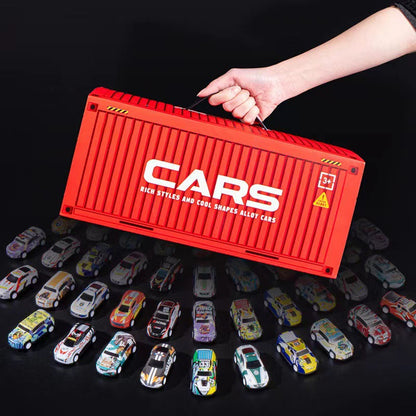 🔥Christmas Sale 50% OFF!!🔥 48 Mini Pull-Back Cars with Built-In Garage Set