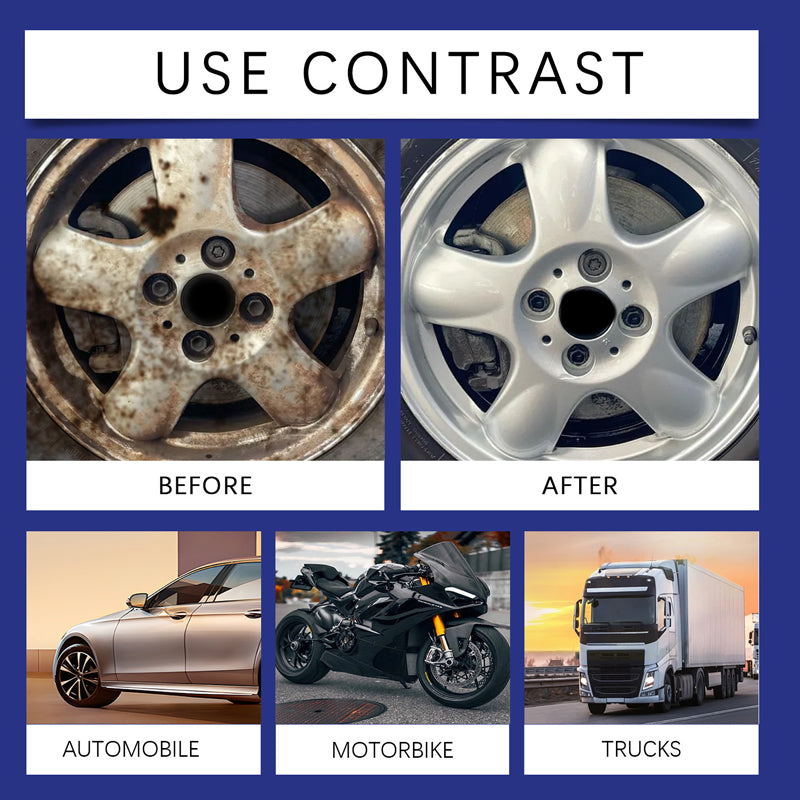 Powerful, multifunctional rust remover spray for cars – works on bumpers, exhaust pipes, and trim, effortlessly removing rust in minutes