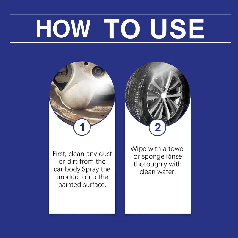 Powerful, multifunctional rust remover spray for cars – works on bumpers, exhaust pipes, and trim, effortlessly removing rust in minutes