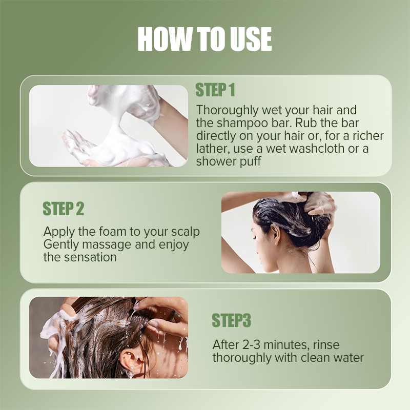 🔥Limited-Time Offer: 50% OFF!!!🔥|Natural Shampoo Bar For Strengthening Hair