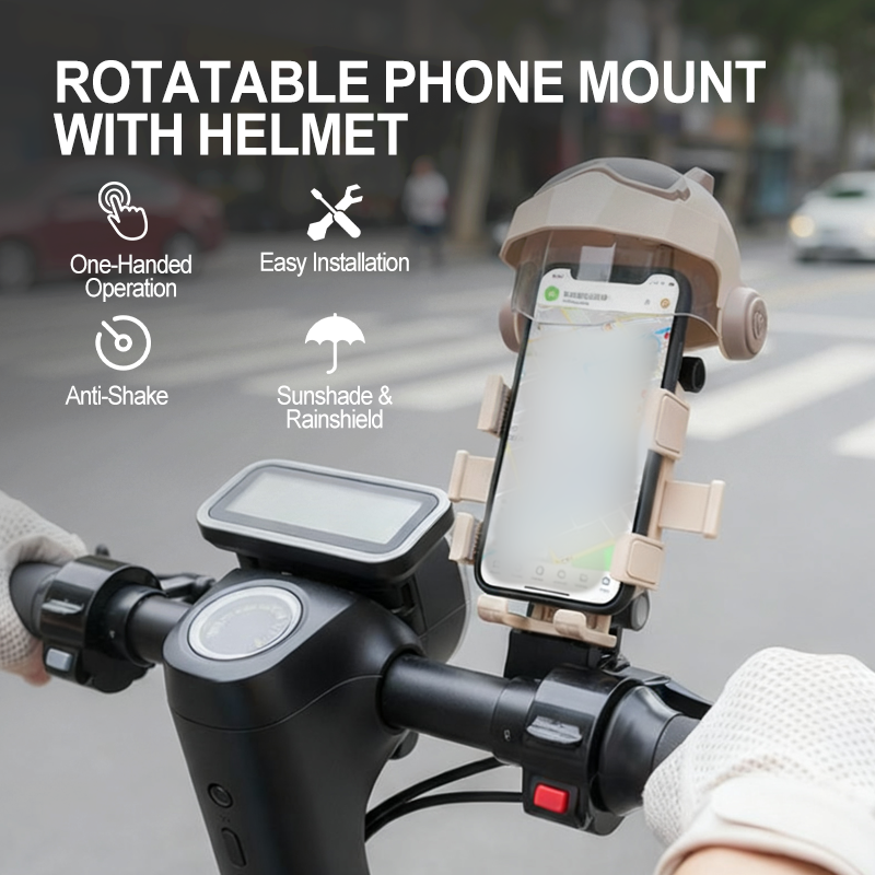 Rotatable Phone Mount with Helmet