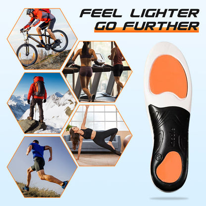 Sports Shock Absorbing Insoles with Arch Support