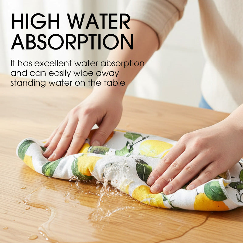 Decorative & Functional Lemon Dish Towel