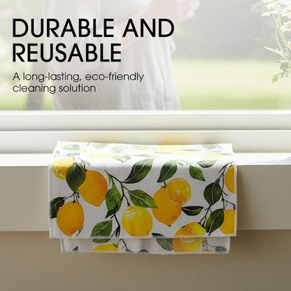 Decorative & Functional Lemon Dish Towel