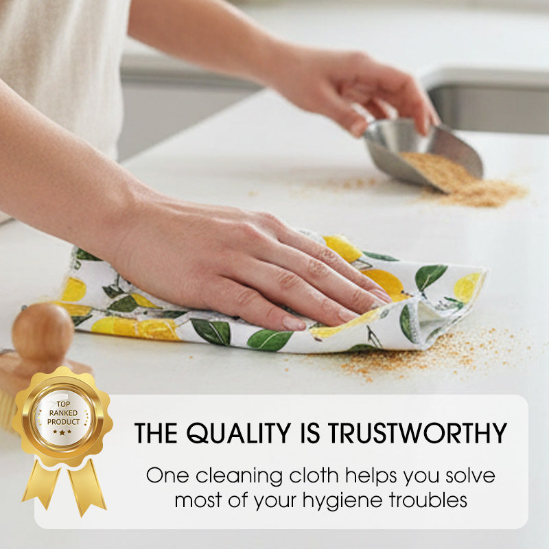 Decorative & Functional Lemon Dish Towel
