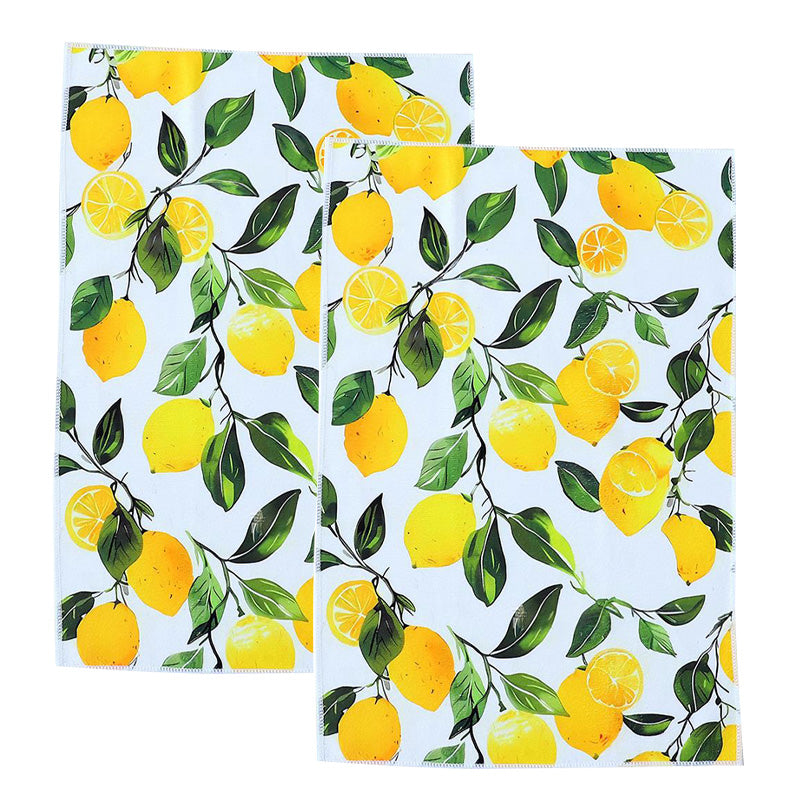 Decorative & Functional Lemon Dish Towel