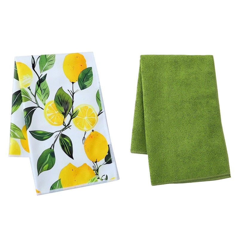 Decorative & Functional Lemon Dish Towel