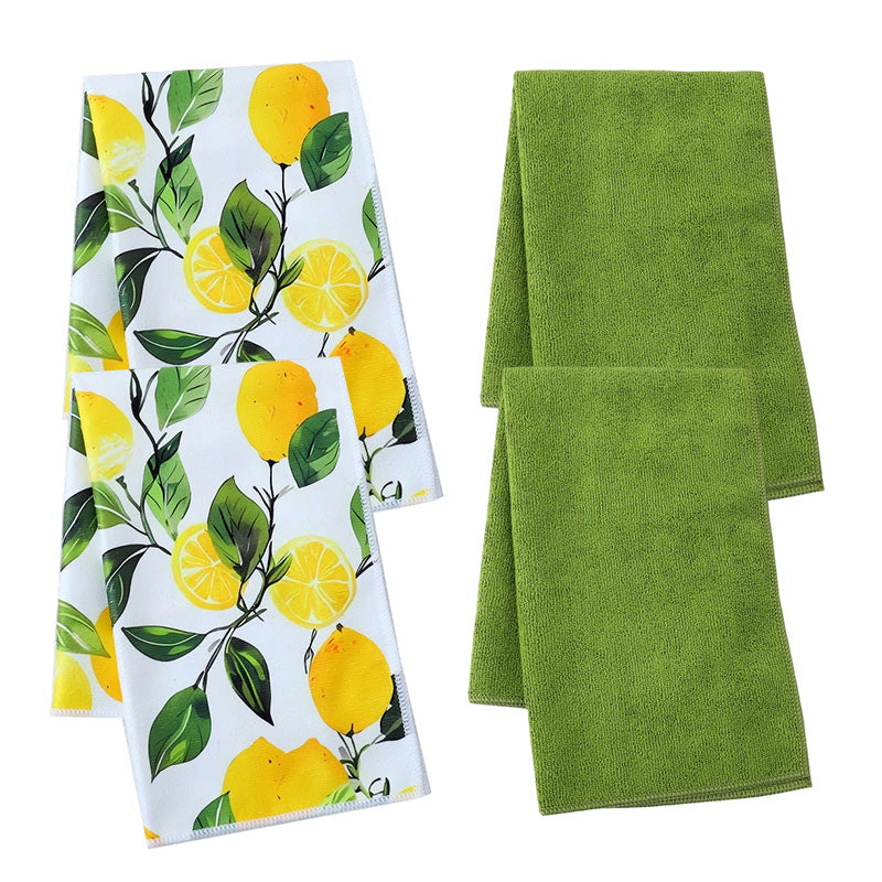 Decorative & Functional Lemon Dish Towel