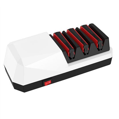Professional 3-Stage Electric Knife Sharpener with Precision Angle Guide & Diamond Abrasive